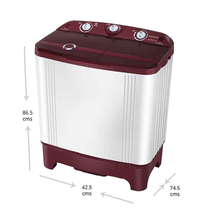 Kelvinator 6.5kg Cherry Red Top Loading Semi Automatic Washing Machine with Rust Free Body, KWS-A650CR(OPEN BOX) Kelvinator 6.5kg Cherry Red Top Loading Semi Automatic Washing Machine with Rust Free Body, KWS-A650CR(OPEN BOX)